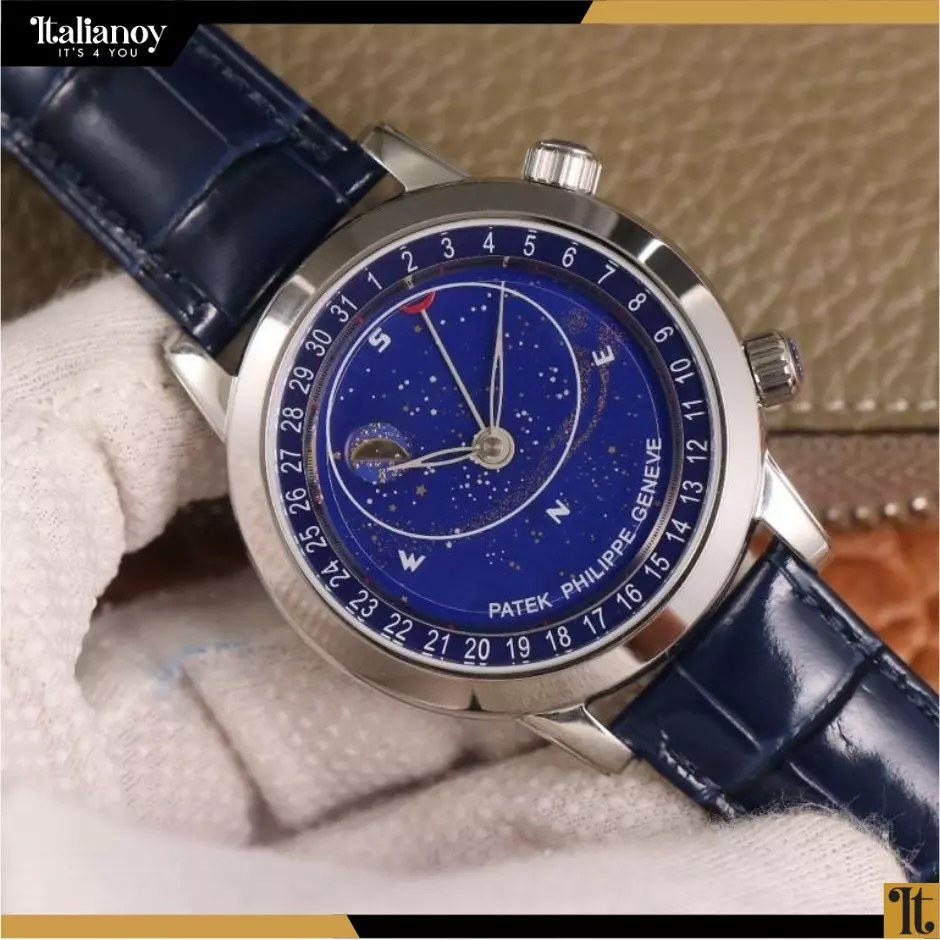 Patek Philippe Men Grand Complications Self-Winding in Platinum-Navy