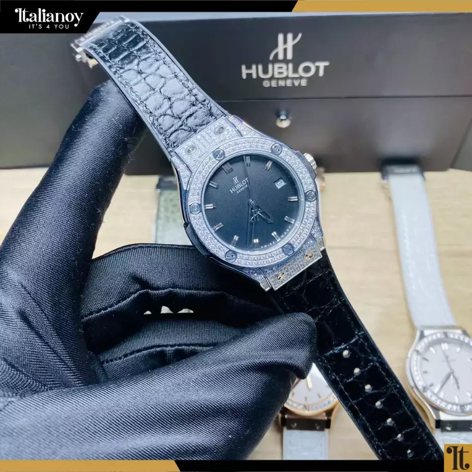 HUBLOT CLASSIC FUSION TITANIUM RACING GREY DIAMONDS