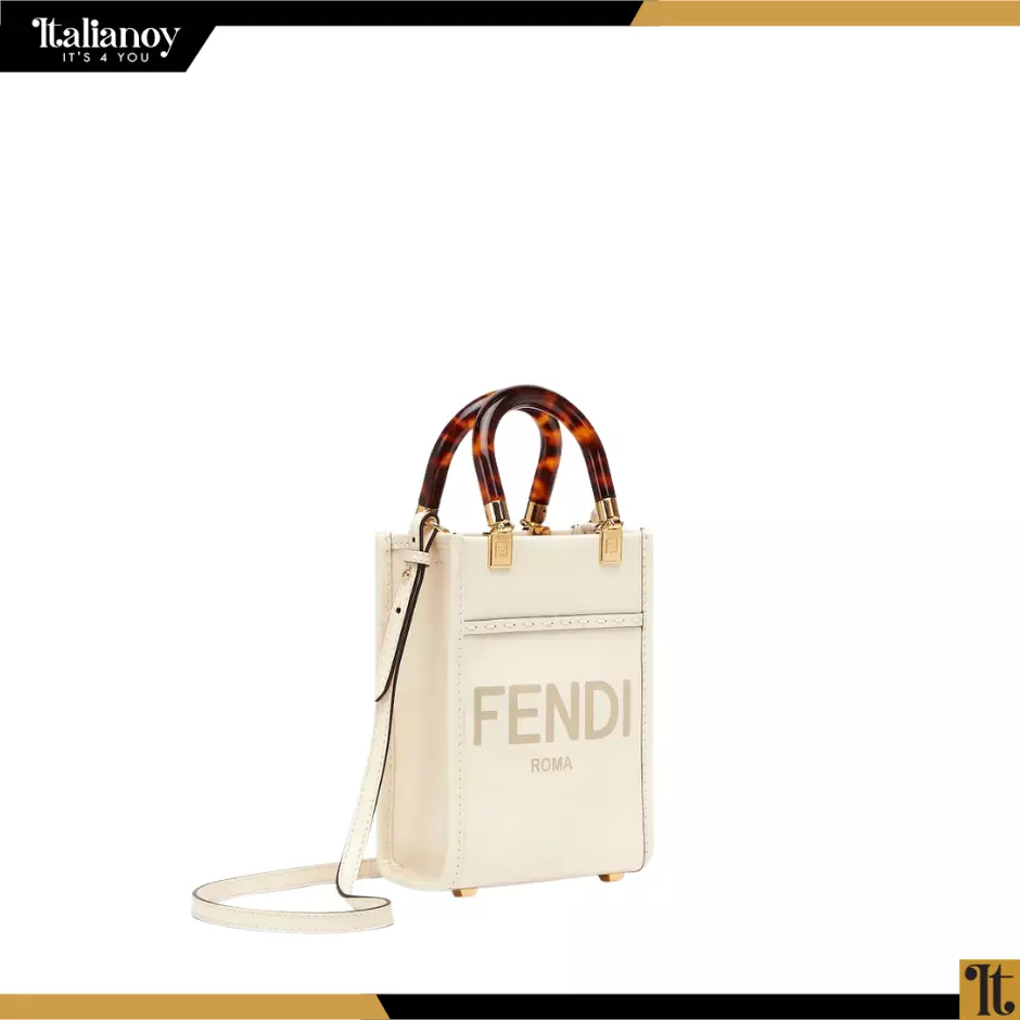 MINI SUNSHINE SHOPPER DARK BROWN LEATHER MINI-BAG