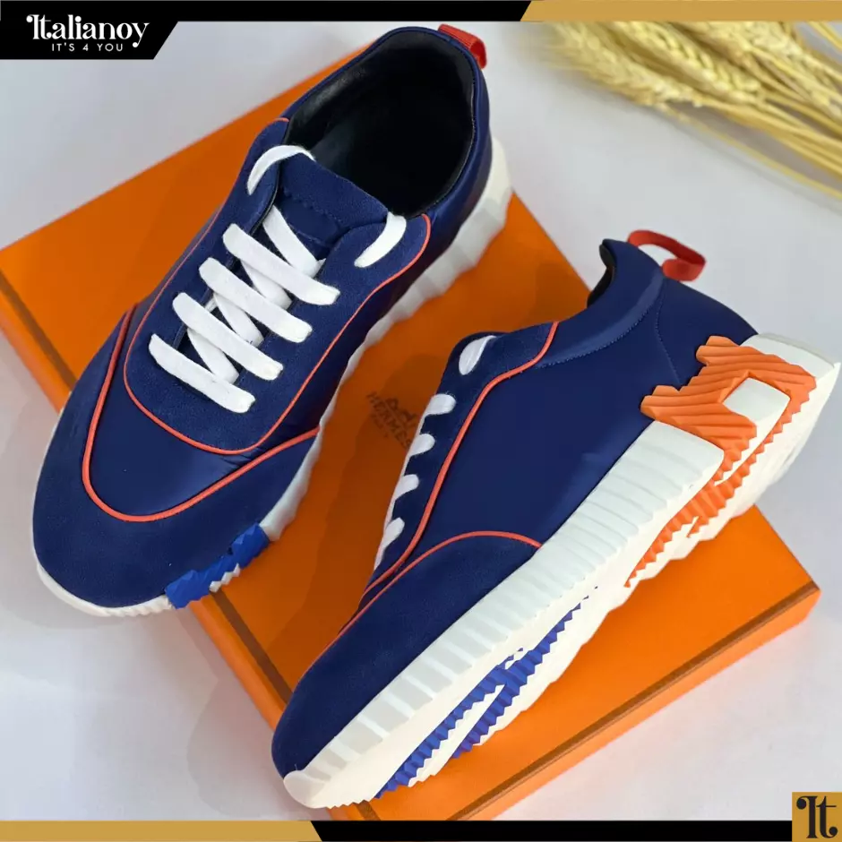 Bouncing sneaker Marine / Orange