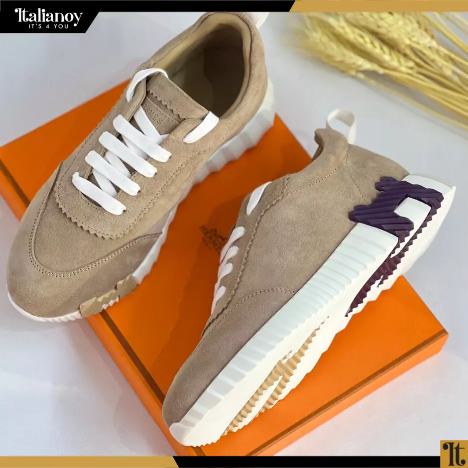 Bouncing sneaker beige