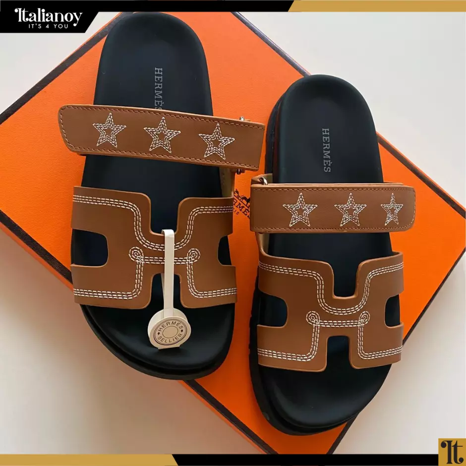 Hermes Sandal brown star
