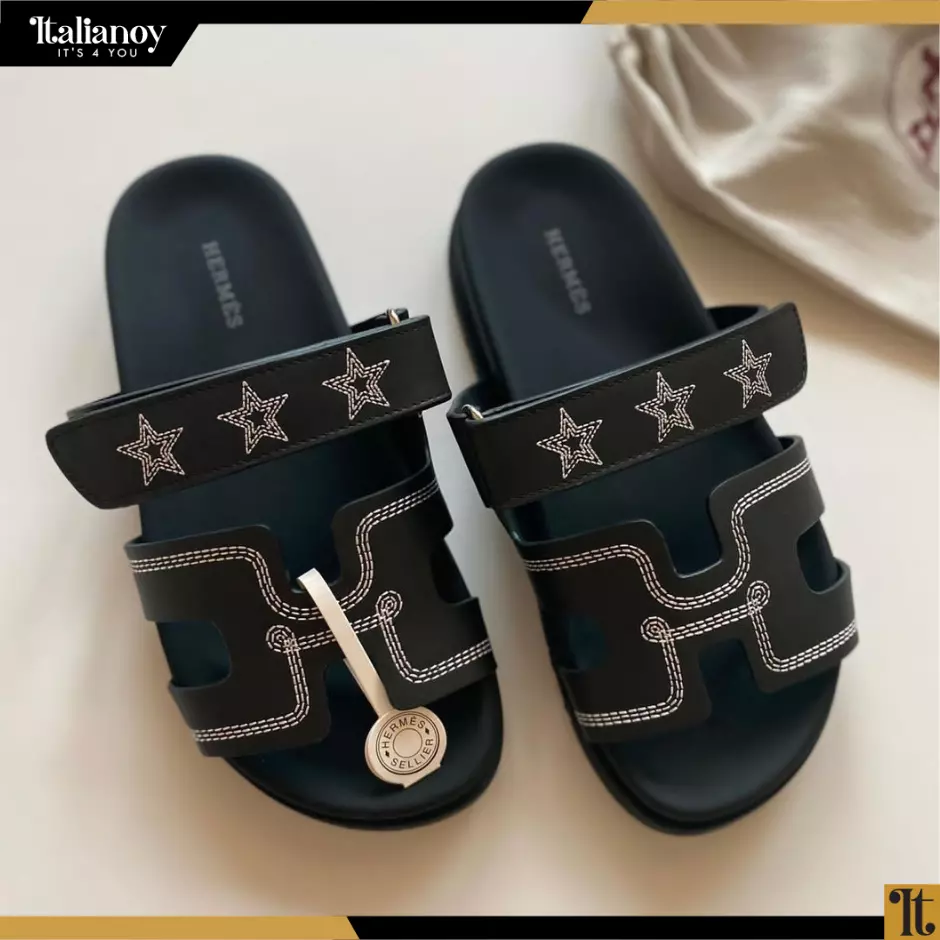 Hermes Sandals noir star