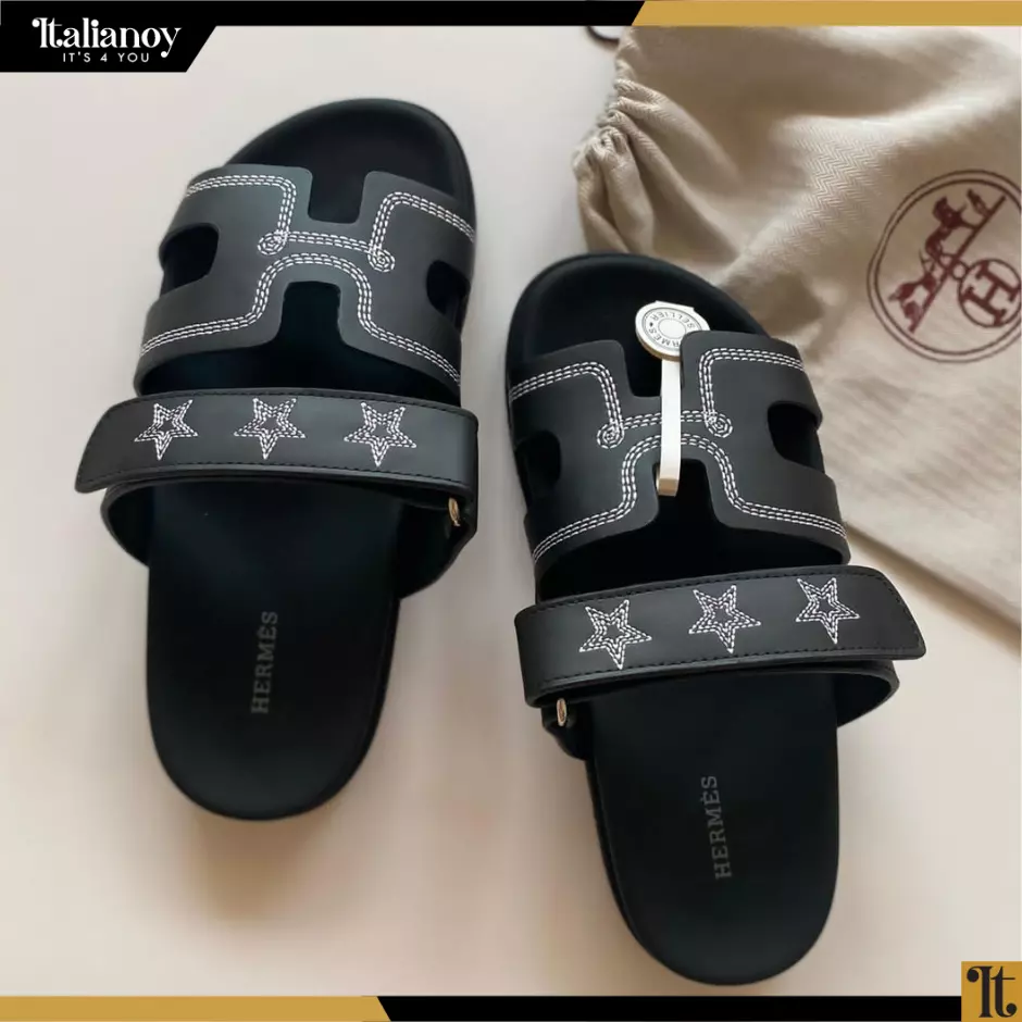 Hermes Sandals noir star