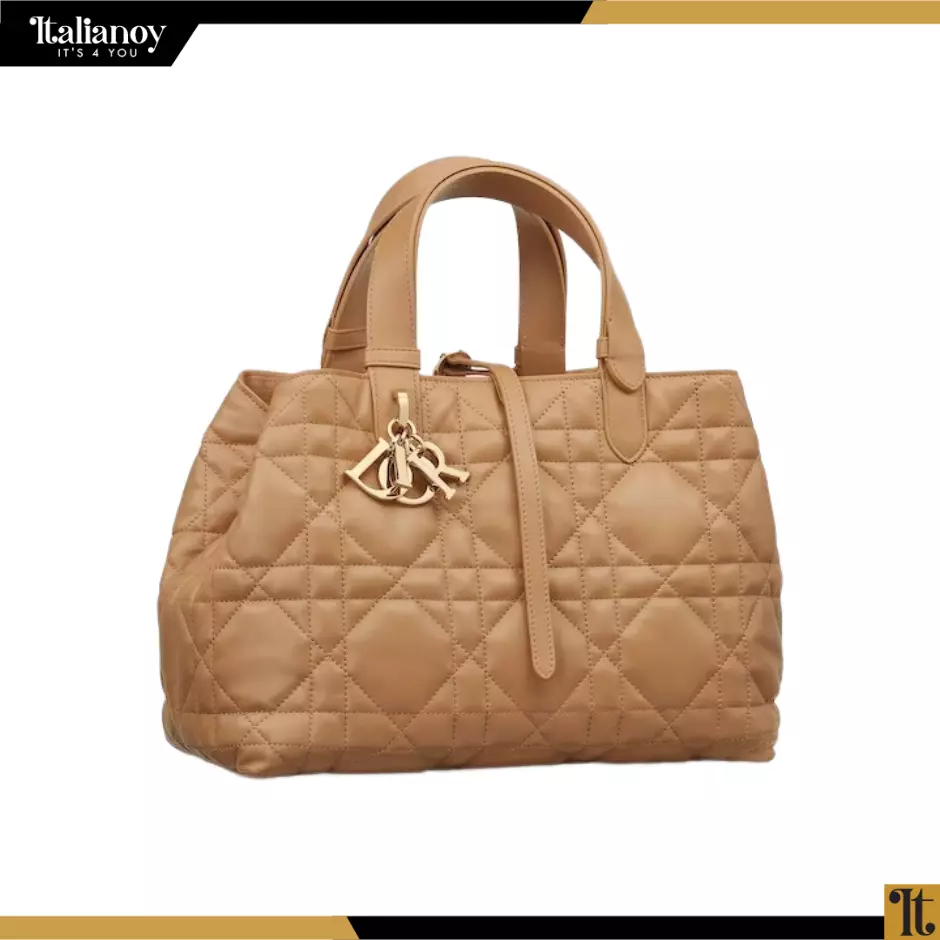 MEDIUM DIOR TOUJOURS BAG Medium Tan Macrocannage Calfskin
