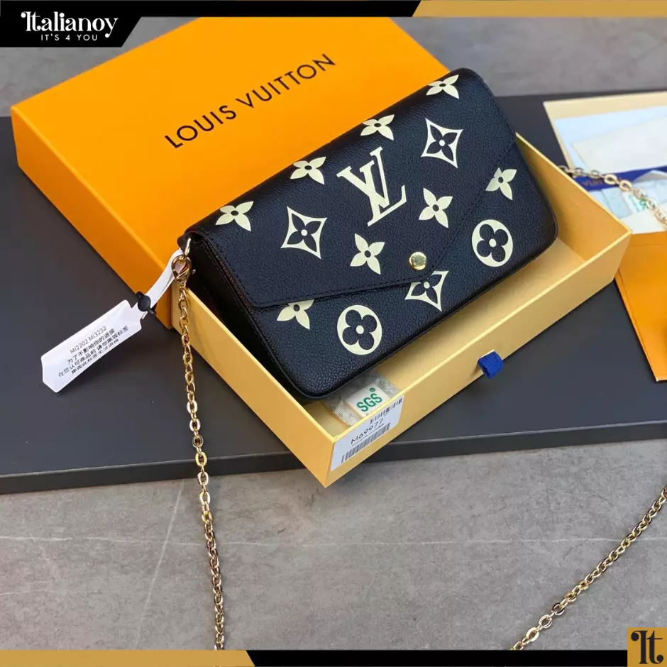 Felicie Pochette bag Black/beige