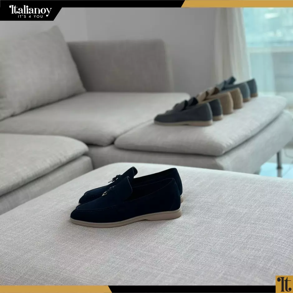 Summer Charms Walk Loafers dark blue