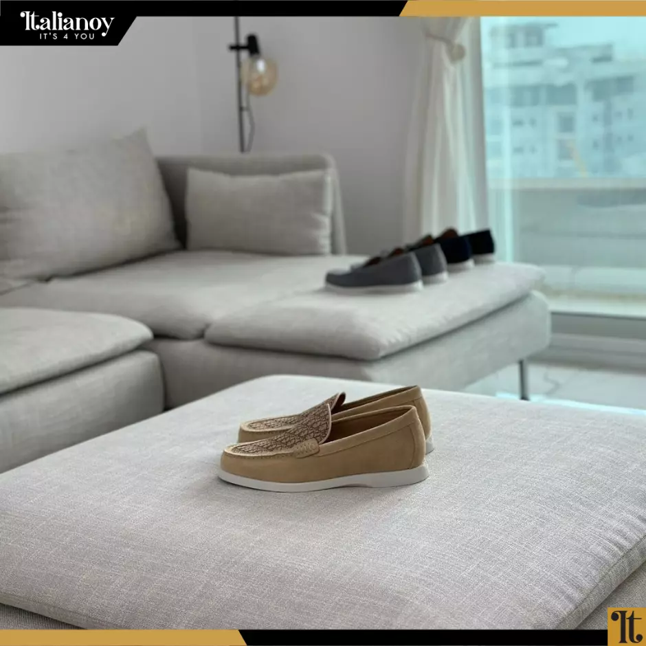 DIOR GRANVILLE LOAFER Beige Dior Oblique Suede and Jacquard