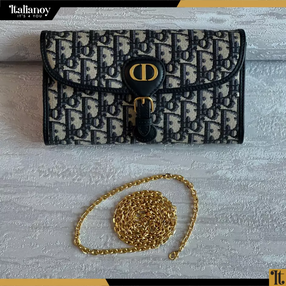 DIOR BOBBY EAST-WEST POUCH WITH CHAIN
