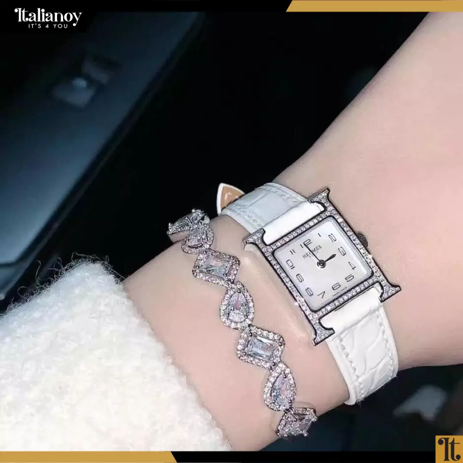 Heure H watch, Small model, 25 mm + bracelet