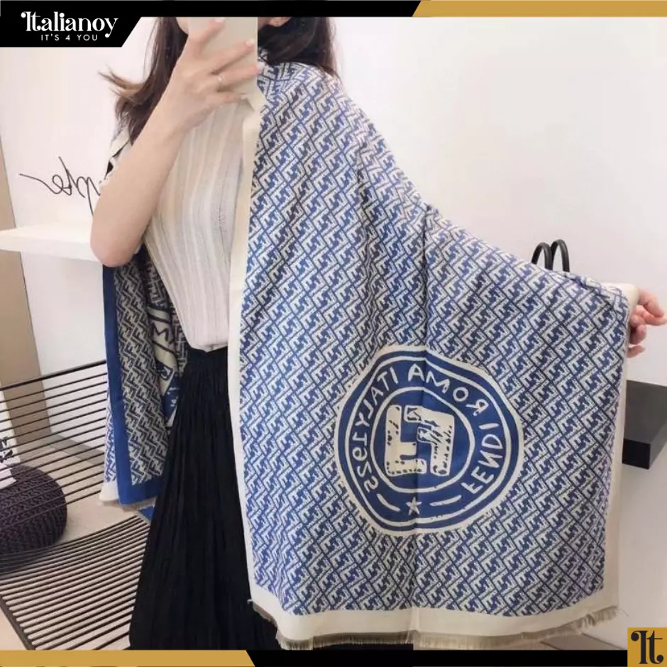 winter scarf Fendi blue