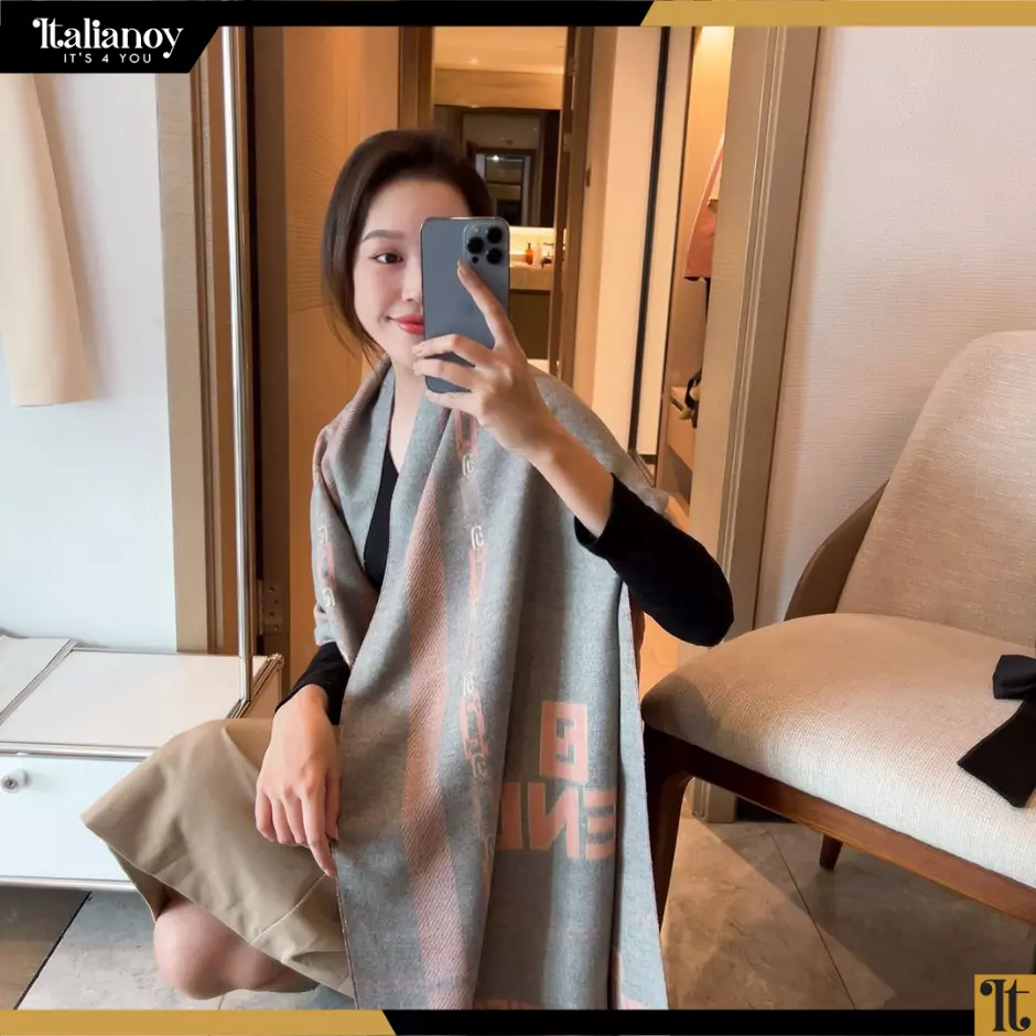winter scarf Fendi gray