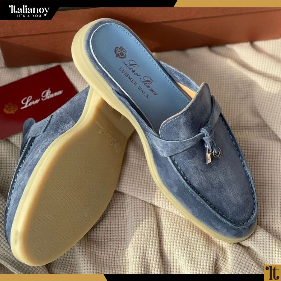 Babouche Charms Walk Loafers Sorbet blue